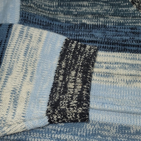 vintage y2k southpole Striped Blue/white  Long Sleeve Crew Neck sweater SZXL - Picture 7 of 11